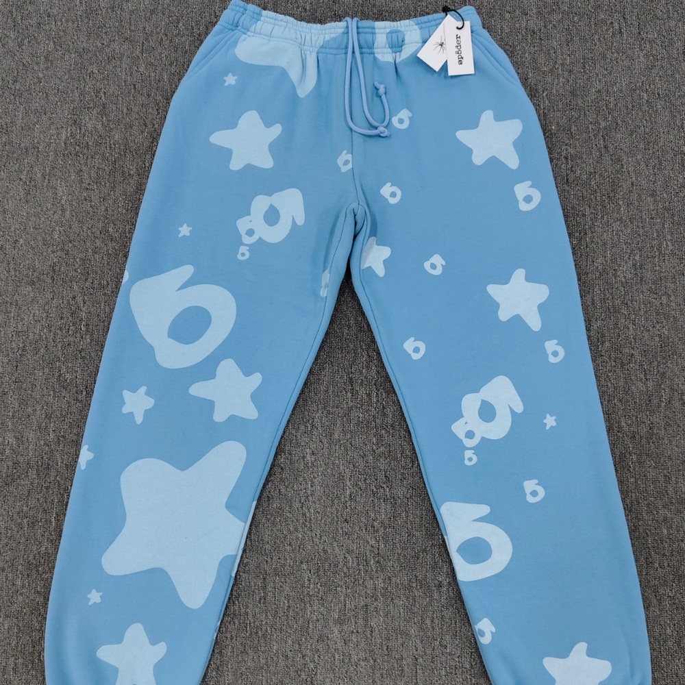 Blue Star Pattern Sweatpants